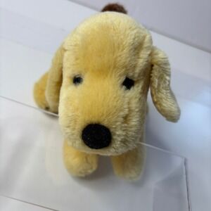 1983 ERIC HILL SPOT THE DOG PLUSH VINTAGE PUPPY 7"‎ STUFFED ANIMAL YELLOW BROWN